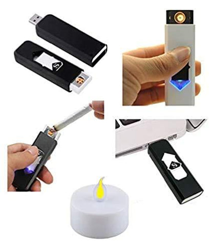 USB Lighter Electronic USB Windproof Rechargeable Cigarette Lighter